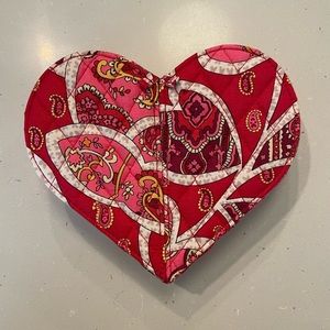 {Vera Bradley} heart shaped jewelry box